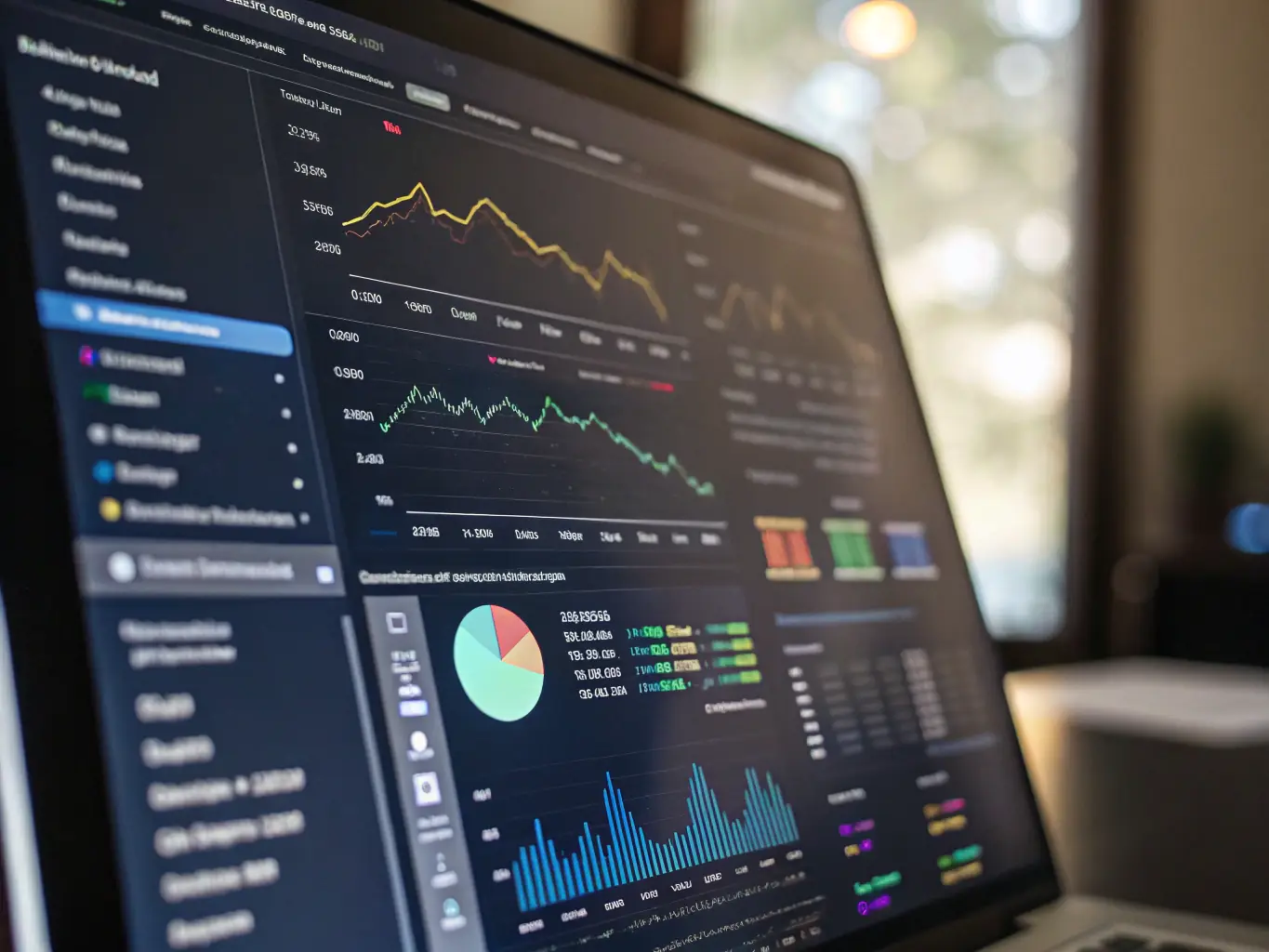 An image displaying interactive data visualizations and dashboards, emphasizing the platform's data visualization capabilities.