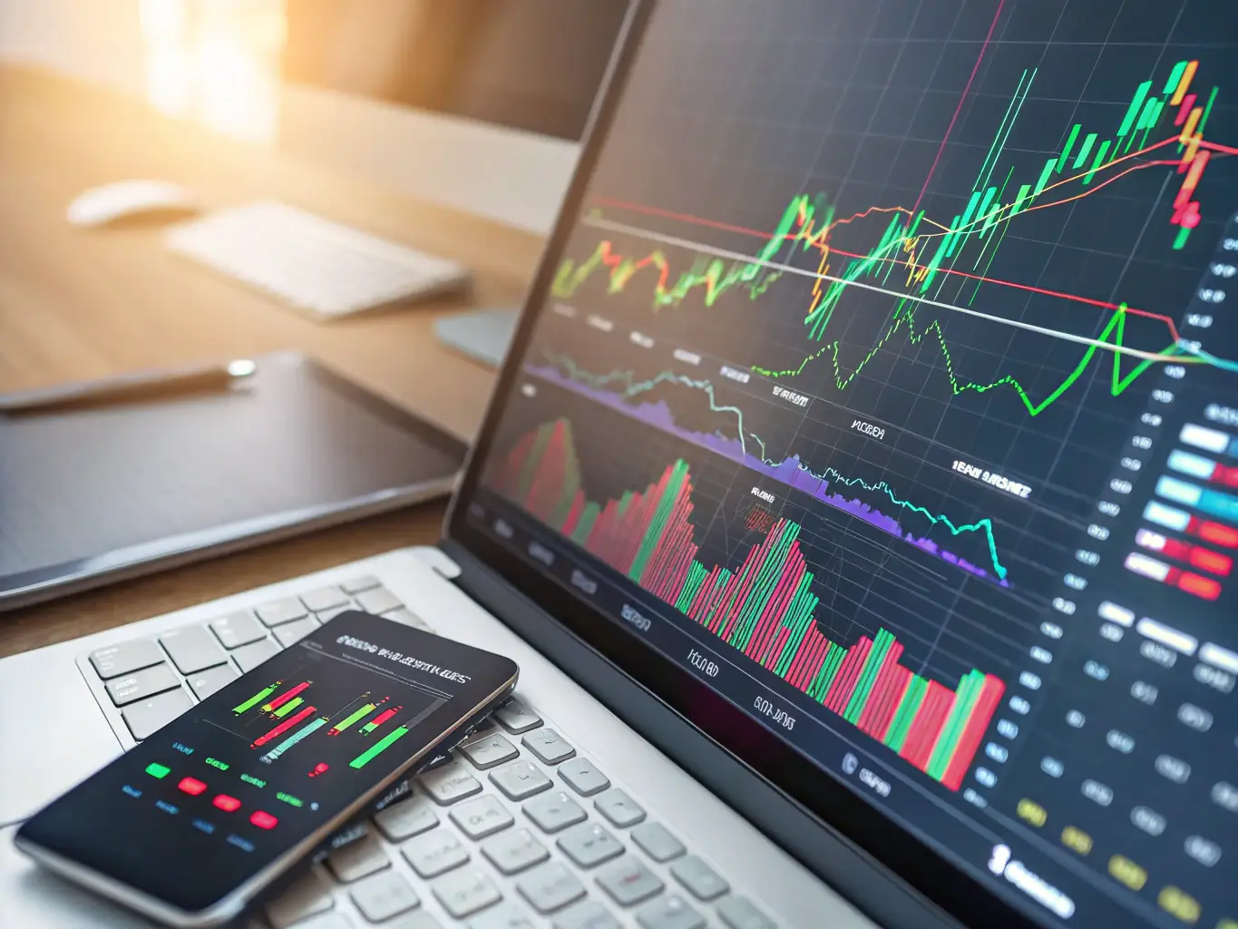 An image showcasing TradeEngine.AI's ability to optimize trading operations in a specific industry, such as energy or commodities, highlighting the platform's adaptability.